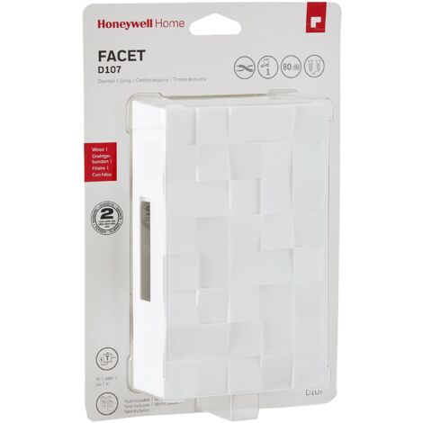 Honeywell Home D107 Campanella 6 - 12 V 80 dBA Bianco