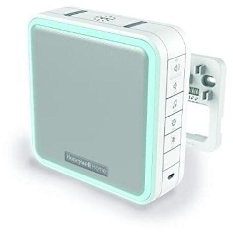 Honeywell Serie 9 DW915S Home Campanello LED portatile, Cablato o wireless, con 11 melodie, Bianco