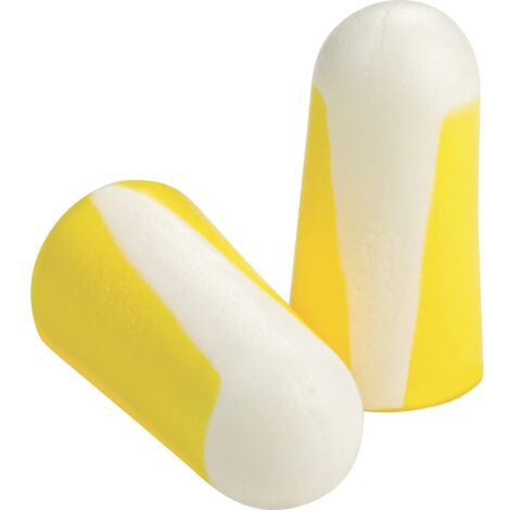 Honeywell Tappo auricolare senza filo 1005074 Howard Leight Bilsom 303S, usa e getta, di piccole dimensioni, giallo e bianco, SNR 33 dB, adatto per edilizie/offshore/miniere (200 paia)