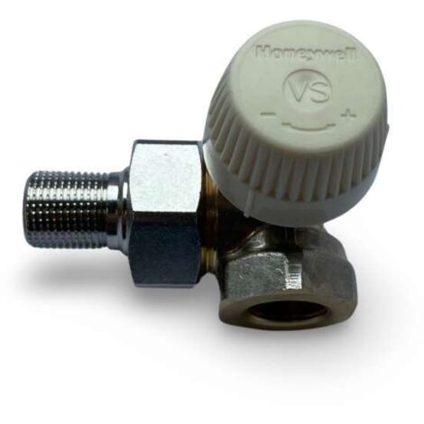 Honeywell Thermostatventilkörper VS MS mattverchromt weiß rechts 3/8 '' V2000RVS10