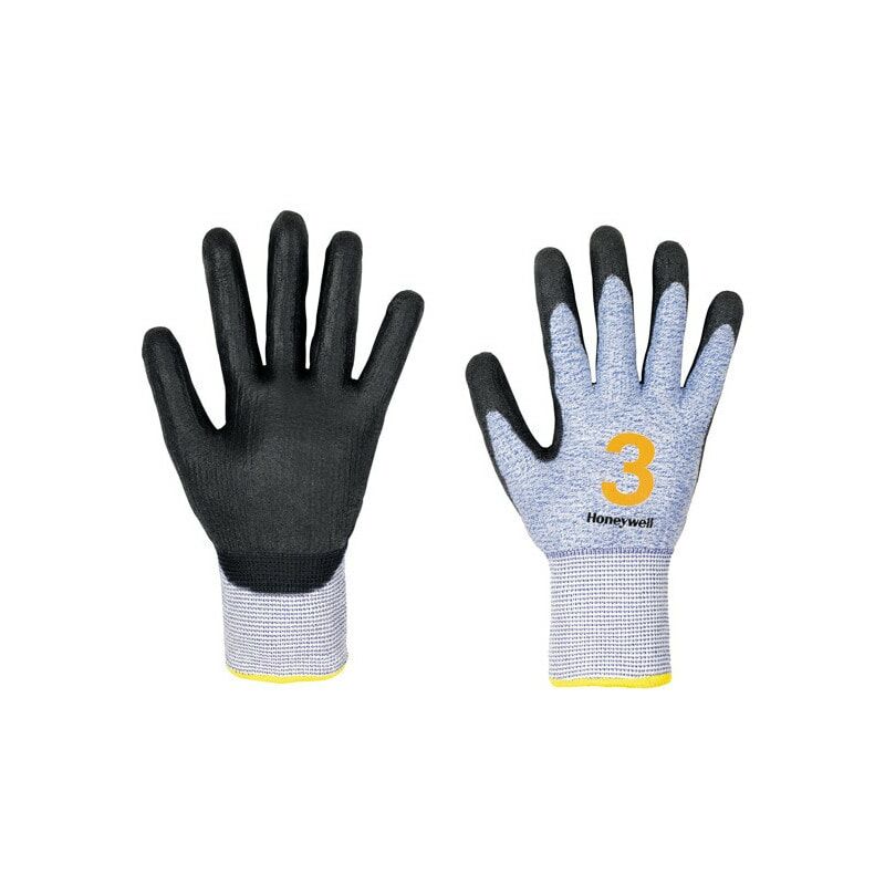 Vertigo C&g Cut 3 Grey First pu Gloves - Size 6 - Black Grey - Honeywell