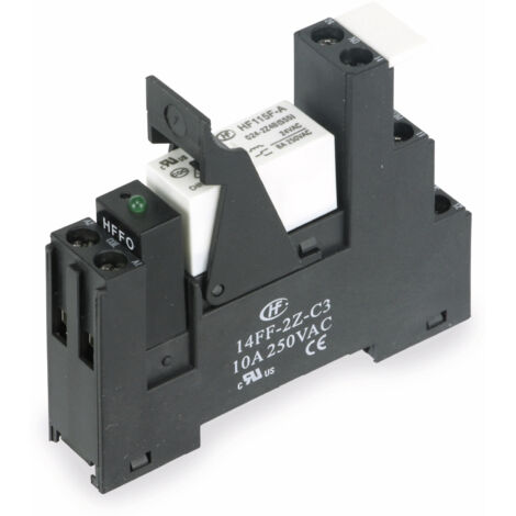 HONGFA Relaisbaustein 14FF-2Z-C3-1 & HF115F/012-2ZS4B, 12 V-