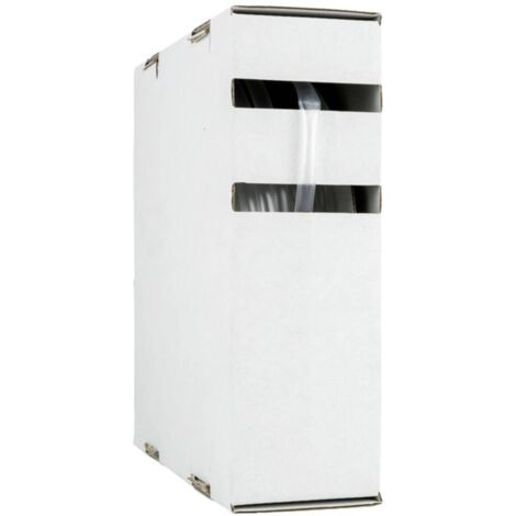 Hongshang 21111134098 Gaine thermorétractable sans colle transparent 25.40 mm 12.70 mm Taux de retreint:2:1 5 m