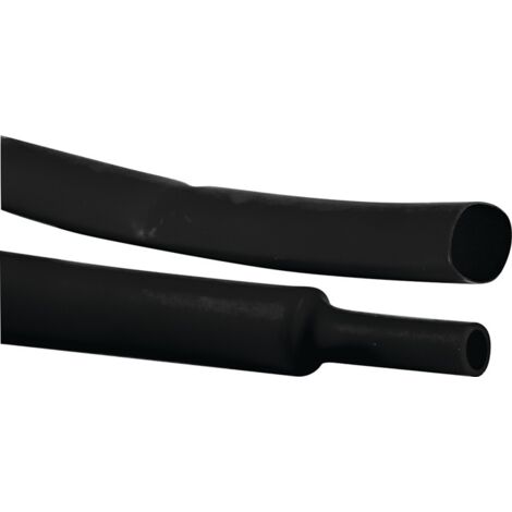 Hongshang 2111114008 Schrumpfschlauch ohne Kleber Schwarz 19.00 mm 9.50 mm Schrumpfrate:2:1 5 m