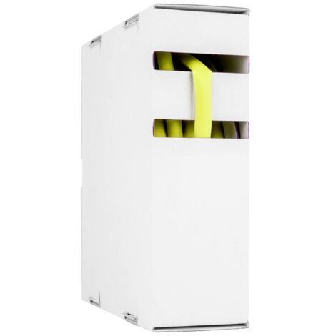 Hongshang 2111114048 Termoretraibile senza colla Giallo 19.00 mm 9.50 mm Restringimento:2:1 5 m