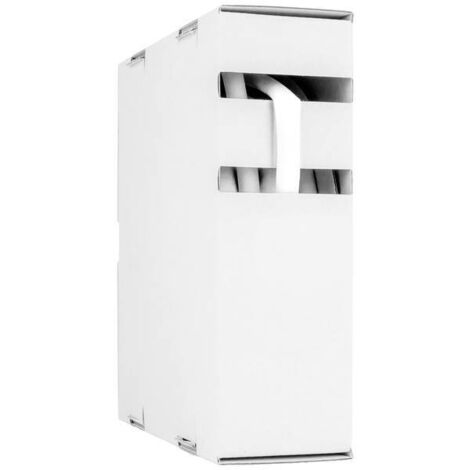 Hongshang 21111340118 Termoretraibile senza colla Bianco 25.40 mm 12.70 mm Restringimento:2:1 5 m