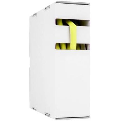 Hongshang 211164248 Termoretraibile senza colla Giallo 6.40 mm 3.20 mm Restringimento:2:1 10 m