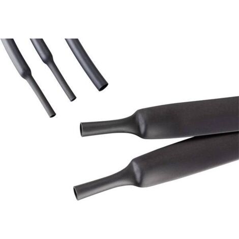 Hongshang ART002116 Termoretraibile senza colla Nero 33 mm 8 mm Restringimento:4:1 1.22 m