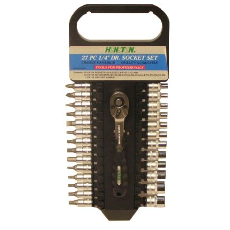 Honiton zestaw kluczy 27 elementów 1/4" 1127