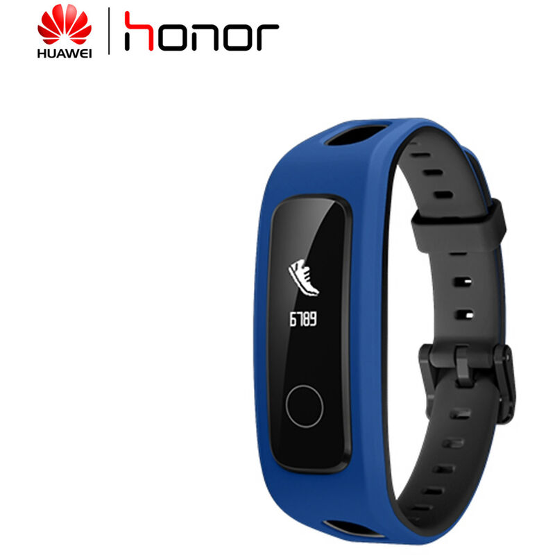 

Band 4 Version para correr Deportes Pulsera inteligente Hebilla de zapato Pulsera de natacion en tierra Sleep Snap 5ATM Impermeable, Azul - Honor