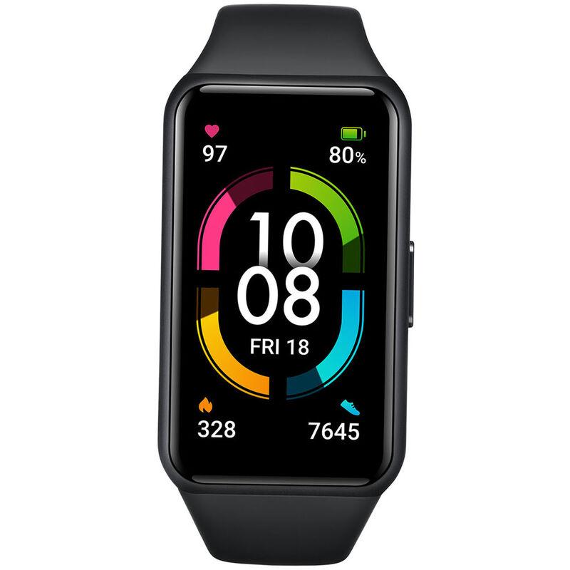 

HONOR Band 6 Pantalla AMOLED de 1,47 pulgadas BT5.0 10 modos deportivos Monitor de frecuencia cardiaca / sueno / salud femenina Prueba de estres /