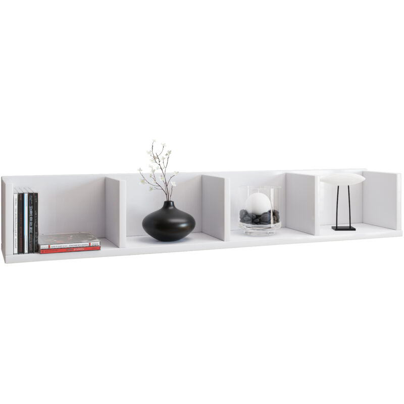 Ebuy24 - Rayon mural Honsa h. 15 x l. 97 x j. 17 cm Blanc