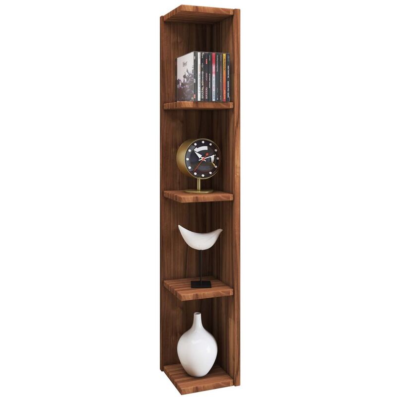 Ebuy24 - HonsaStand bibliothèque 4 tablettes noyer décor.