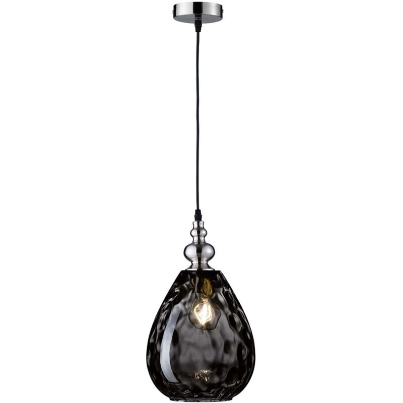 Suspension lampe suspendue lampe de table à manger lampe de salon verre fumé h 140 cm