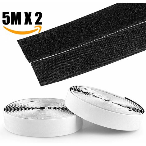 Self Adhesive Velcro Roll (Hook & Loop Tape) 20mm x 5m - PEARL