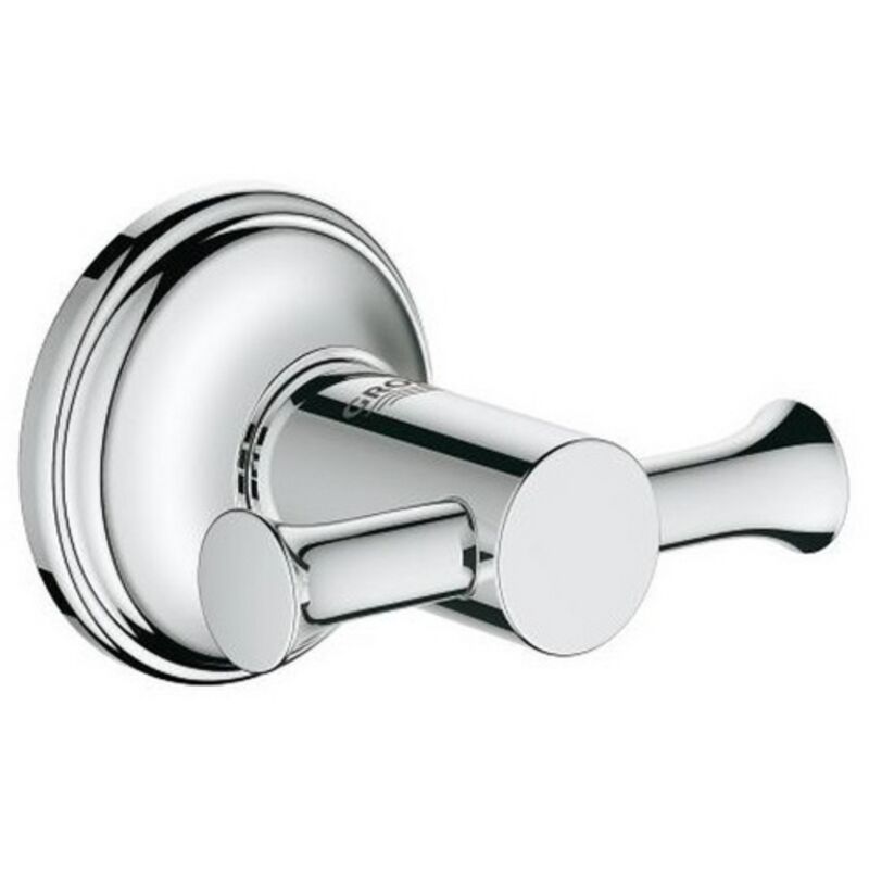 Grohe Essentials Authentic crochet chrome' avec fixation cache'e accessoires de salle de bain crochet pour peignoir