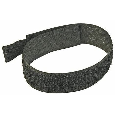 Hook & Loop Cable Ties 10pk - 450mm Black (378153)