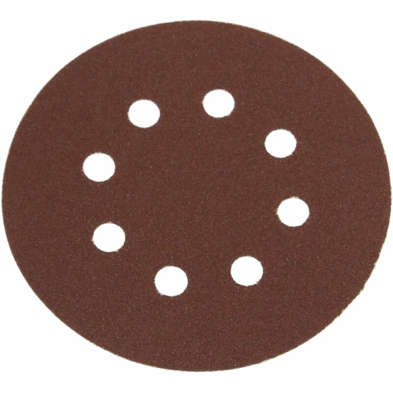 Silverline - Hook & Loop Discs Punched 125mm 10pk 125mm 120 Grit 382903