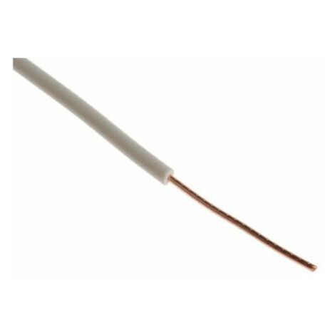 Hook Up Wire RS PRO, 0,5 mm², Blanc, 20 AWG, 100m ( Prix pour Bobine de 100 Mètres )