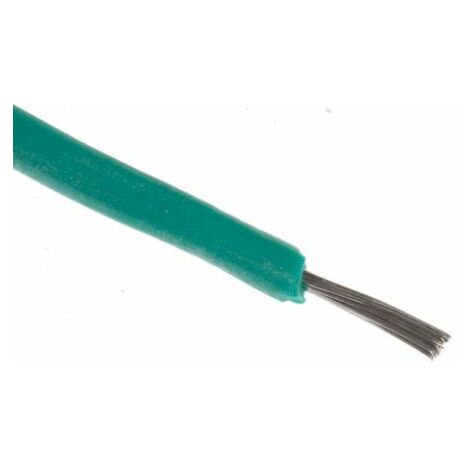 Hook Up Wire RS PRO, 0,5 mm², Vert, 20 AWG, 25m ( Prix pour Bobine de 25 Mètres )
