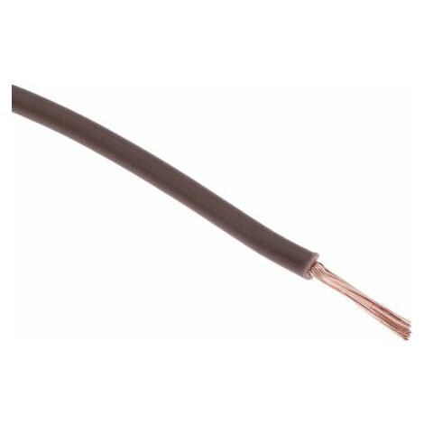 Hook Up Wire RS PRO, 1 mm², Marron, 18 AWG, 100m ( Prix pour Bobine de 100 Mètres )