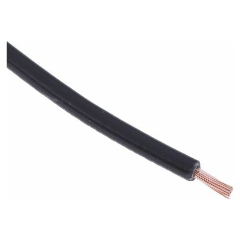 Hook Up Wire RS PRO, 1 mm², Noir, 18 AWG, 100m ( Prix pour Bobine de 100 Mètres )