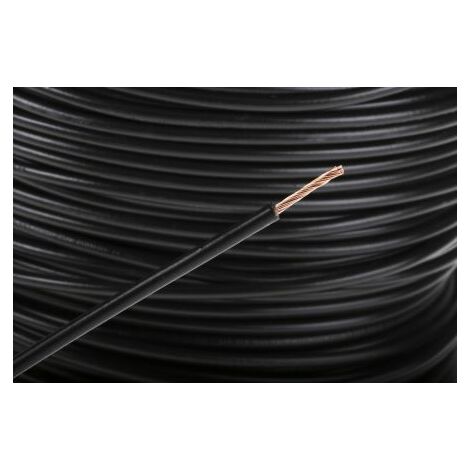 Hook Up Wire RS PRO, 1,5 mm², Noir, 16 AWG, 100m ( Prix pour Bobine de 100 Mètres )