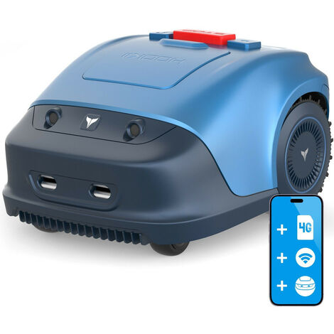 LONNOL HOOKII Rasenmähroboter,Schneiden des KI-Logiksystems,Stopppunkt-Nachschneiden,bis 1000 m² Rasenfläche,(WIFI/4G/Bluetooth/Ultraschall/App Steuerung),Mehrere Mähmodi,Inklusive 4400-mAh-Hochladeakku und