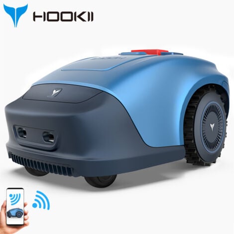 HOOKII Robot Tosaerba per Giardini Fino a 1000m², Taglio Parallelo, Ritaglio e Ricarica Automatica, Bluetooth/WiFi