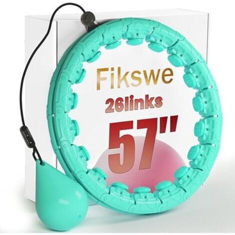 Hoop Exercice Poids - 64 Pouces 30 Maillons - Pour Adulte - Adaptation Taille Exacte 22 À 57 Pouces - Débutant Femme - 1 Pièce