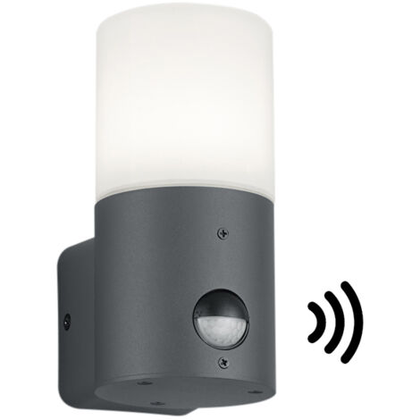 Hoosic Aplique 1xE27 Antracita Con Sensor de Movimiento H17 cm IP44 Trio Lighting