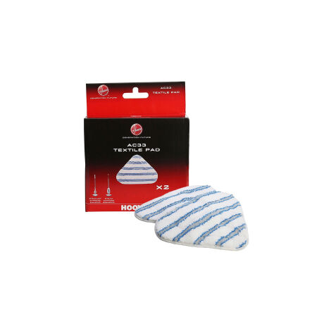 Hoover 35601658 Ac33 textile Coussinets (2), blanc, bleu, gris