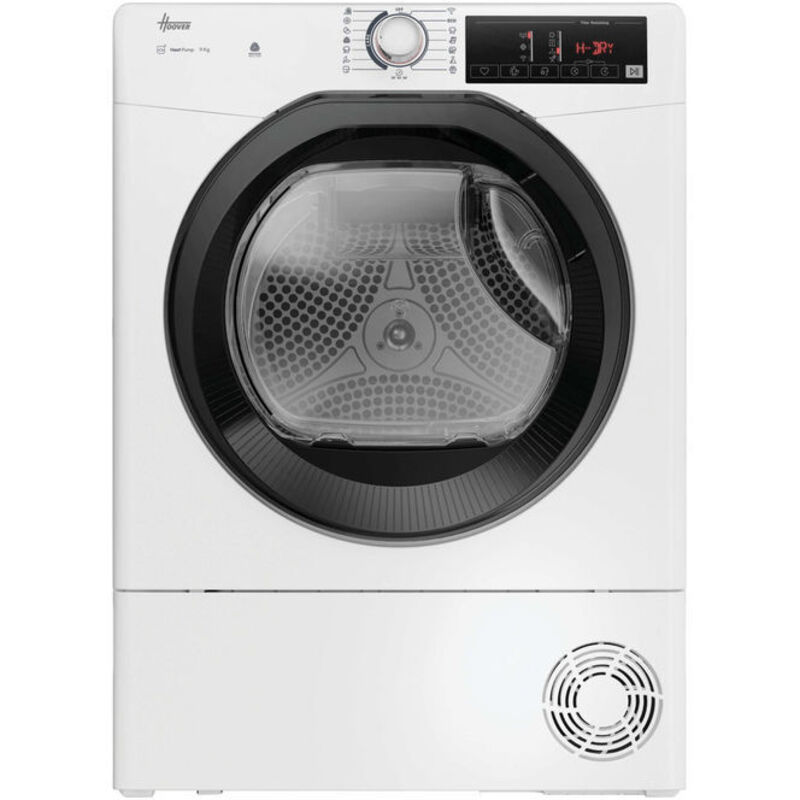Hoover, Asciugatrice a Pompa di Calore, 9 Kg, Classe D, Wi-Fi, Bianco, Modello HR EH9N2TBE-S