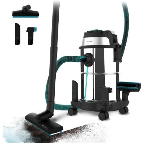 Hoover de solidi e liquidi de metallo che consente unamaggiore durata e resistenza concapacità de 16 L y 1200 W de potenza per finiture perfette.