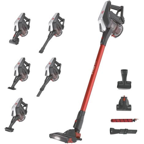 Hoover H-FREE 300 HF322AFP Aspirapolvere a Bastone 2in1 Senza Fili Grigio Titanio