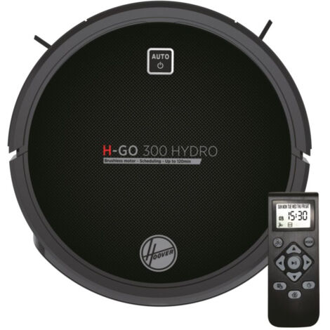 Hoover H-Go 300 HYDRO HGO320H 011 Robot Multifunzione 2in1, Aspirazione + Lavaggio, Nero (Hi-Gloss Black)