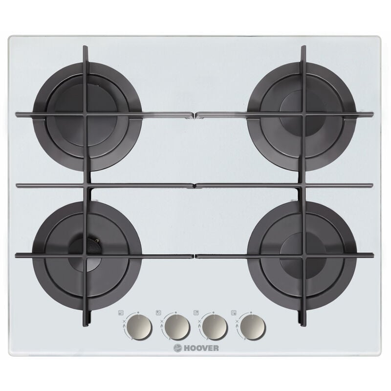 

h-hob 300 gas hgv64smtcg w white built-in 59 cm 4 zone(s) - Hoover