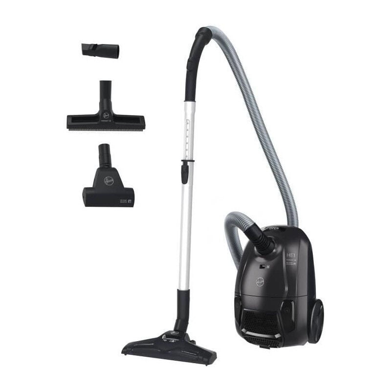 HE1 - Aspirateur Traineau avec sac Compact et Puissant - Grande Capacité 2,5L- Haute-performance sur Sols Durs et Moquet - Hoover
