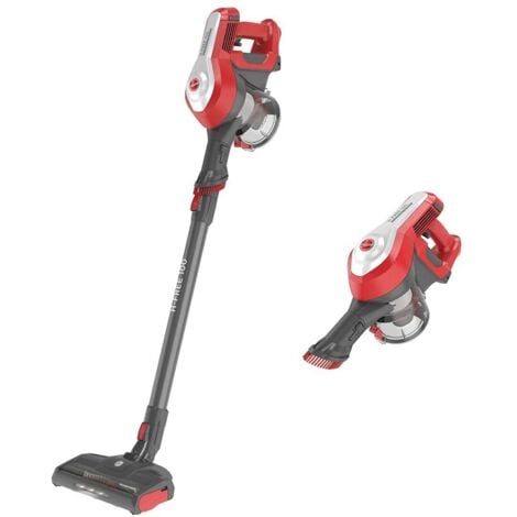 Hoover HF122RH 011 Sans sac 0,9 L 170 W Rouge, Argent