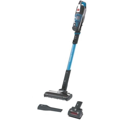 Hoover HF500 HF522STP 011 Aspirapolvere Senza Filo, Senza Sacco, 0,45 L, Autonomia 45 Min, Spazzola Antigroviglio, Mini Turbo Spazzola Animali, Blu