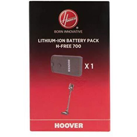 Hoover HF722BAT Batteria Aspirapolvere a Litio, Ricaricabile, 21.6 V, Nero, Batteria Originale, Compatibile con Scopa Elettrica Hoover Rhapsody, H-Free 700 e H-Free 800