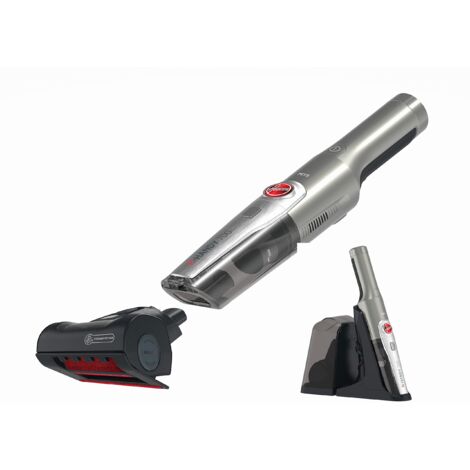 Hoover HH710PPT 011, Aspirapolvere Portatile Potente 120 W, Senza Fili, Filtro EPA, Spazzola per Peli Animali, Ricaricabile, Illuminazione a LED, Aspirabriciole, Accessori 3 in 1, Leggero, Grigio