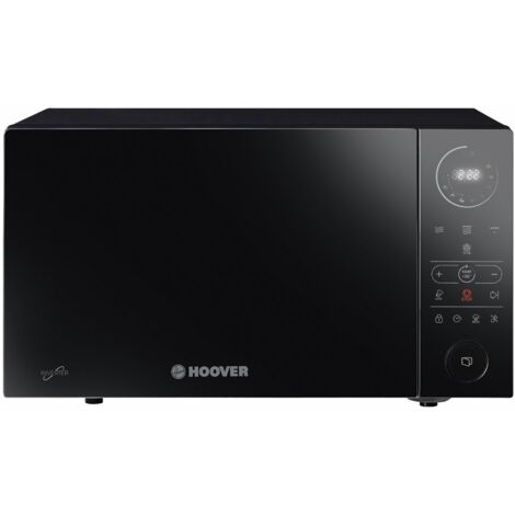 Hoover HMGI25TB Forno a Microonde con Grill, 25 Litri, 900 Watt, Inverter, 6 Livelli di Potenza, Piatto girevole 31,5 cm, Libera Installazione, 48.3x38.7x29.2 cm, Nero