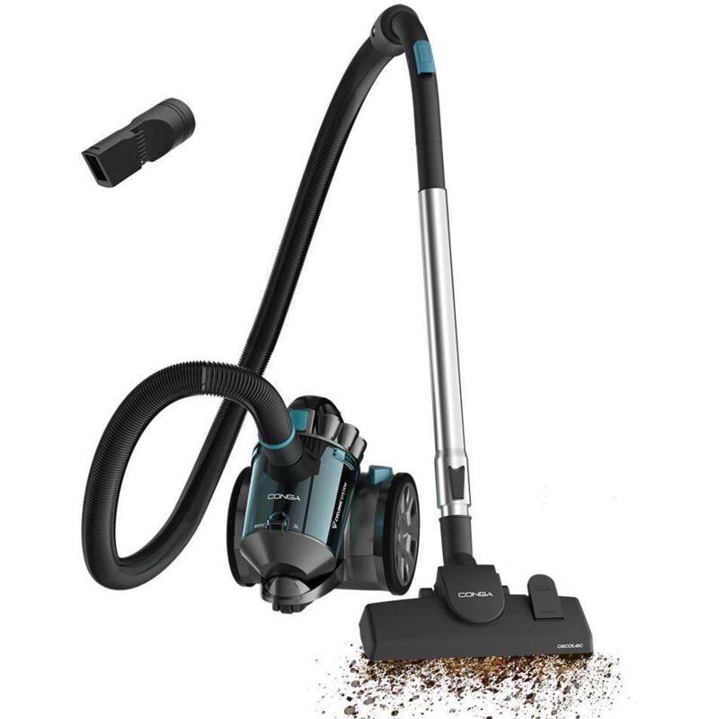 Cecotec – Aspirateur sans sac compact 800W – Bac 2L – Filtration haute qualité – Puissance sonore 78dB pour un nettoyage efficace
