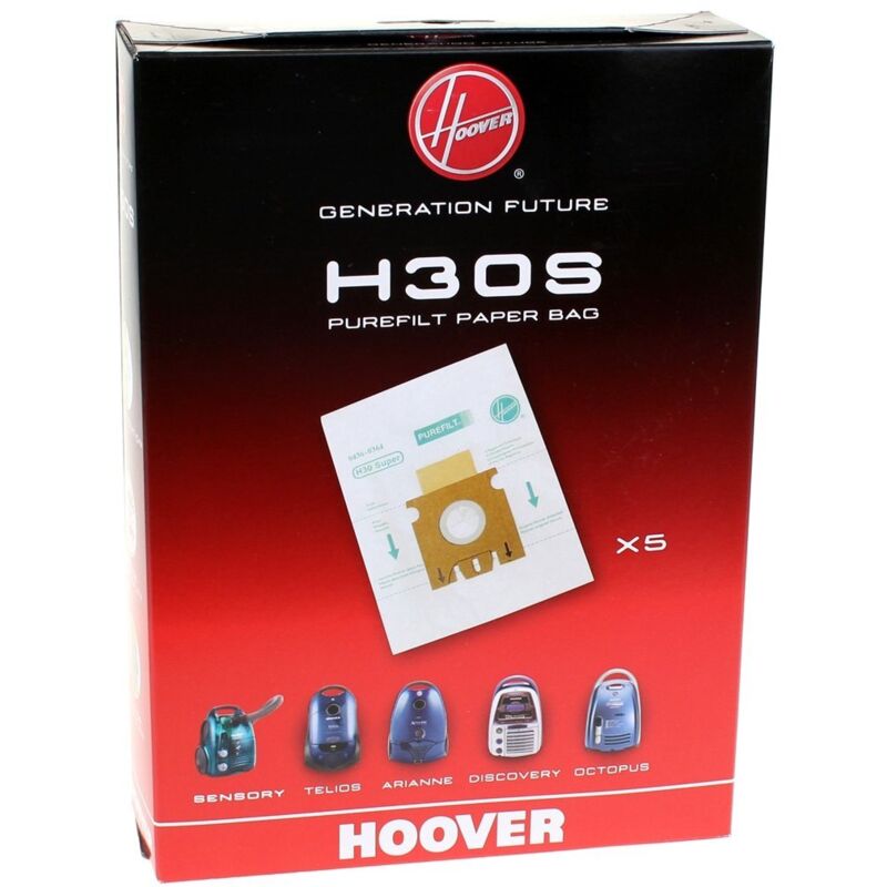 Image of Hoover - staubsauger beutel orig h30 arianne/telios/sensorische - 09178278 - 5010418137415