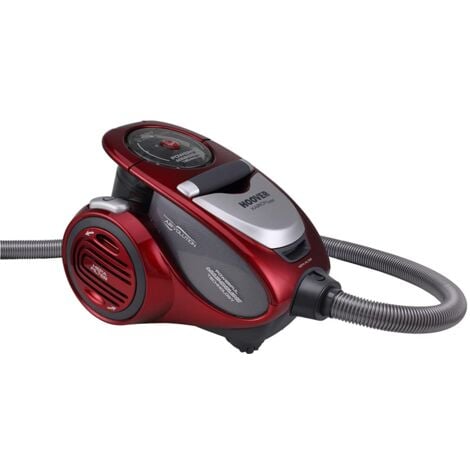 Hoover XARION PRO XP81XP25011 Aspirapolvere a Traino, Senza Sacco, Multiciclonico, Spazzola Parquet, Filtro Hepa, 800W, Rosso