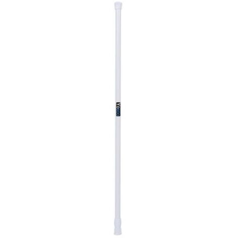 HOP- Tringle à rideau Extensible à ressort télescopique sans Perçage 55-90 cm Blanc