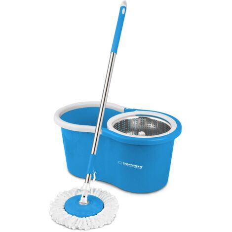 Hope Mop Mop Mop con Secchio EHS006 Blu Bianco Microfibra