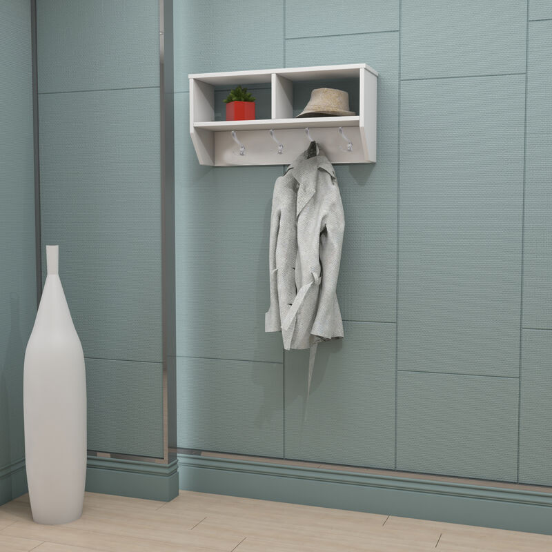 HOPE-W Wall Mounted Coat Stand with shelves.