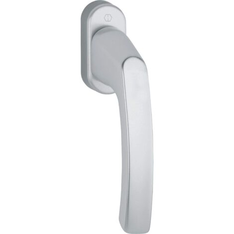 HOPPE 102202360 Maniglia per finestra LIÈGE – Viti nascoste, 7 x 40, argento anodizzato, silber eloxiert